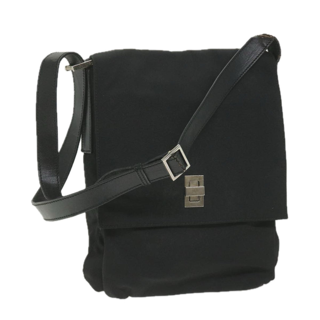 GUCCI Shoulder Bag Canvas Black 019 0336 002058 ti1359