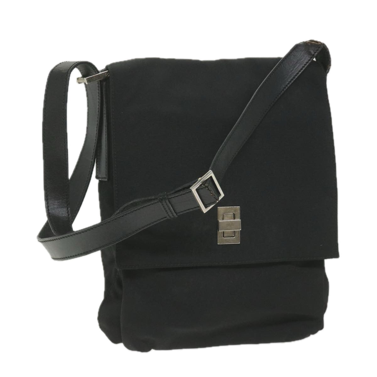 GUCCI Shoulder Bag Canvas Black 019 0336 002058 ti1359