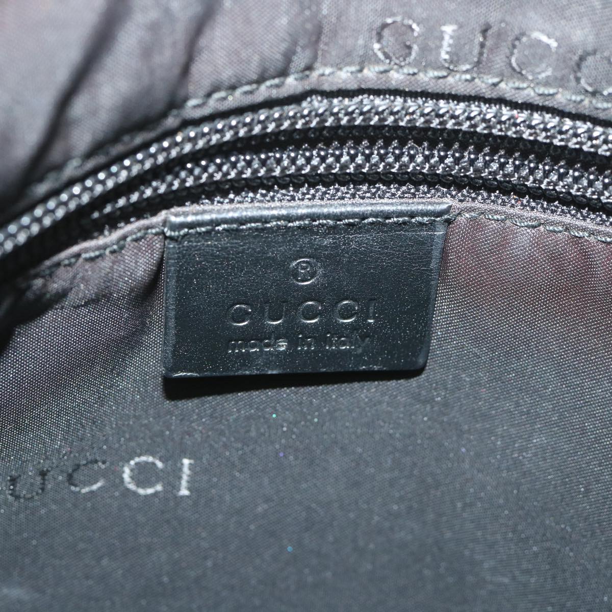 GUCCI Shoulder Bag Canvas Black 019 0336 002058 ti1359