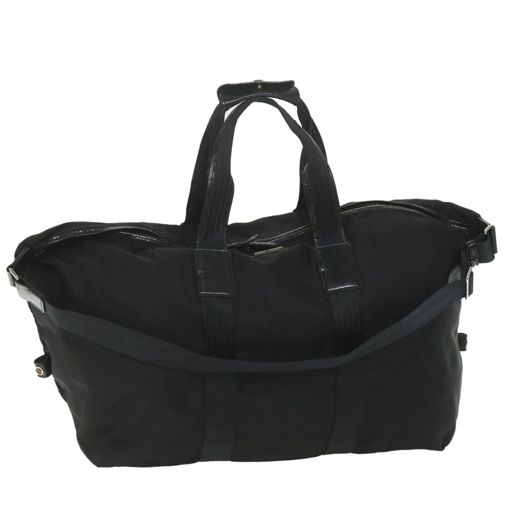 GUCCI Boston Bag Canvas 2way Black ti1360