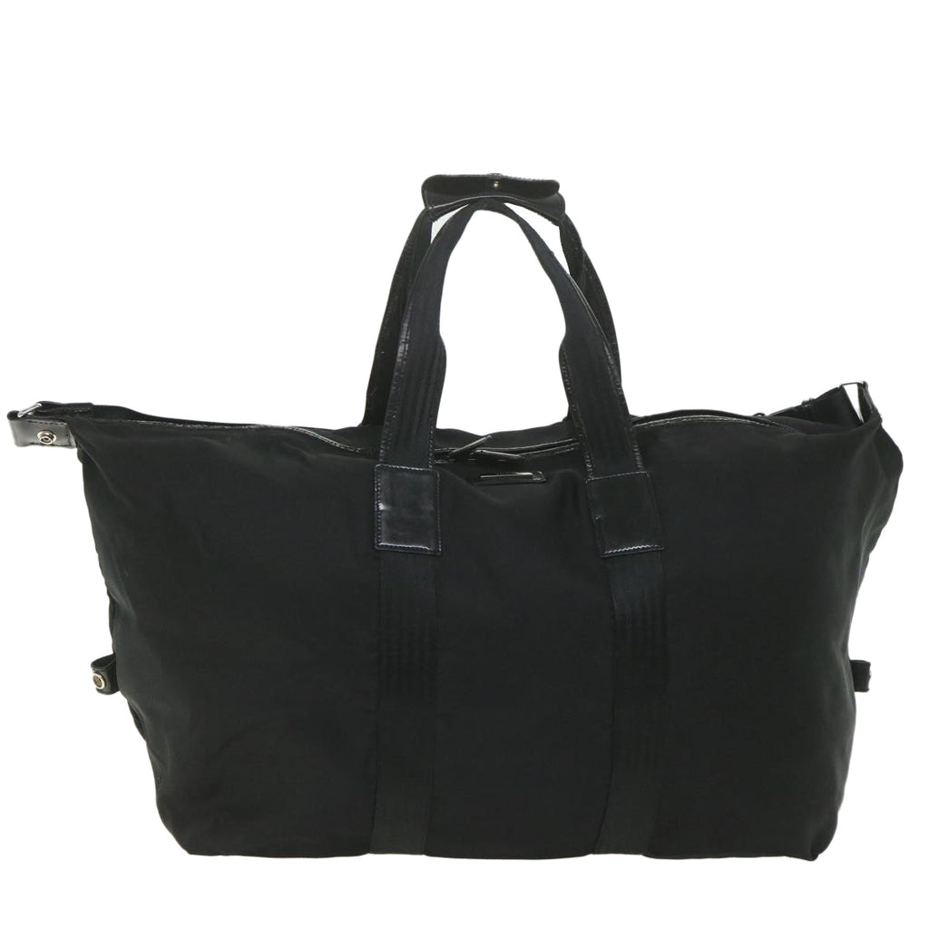 GUCCI Boston Bag Canvas 2way Black ti1360