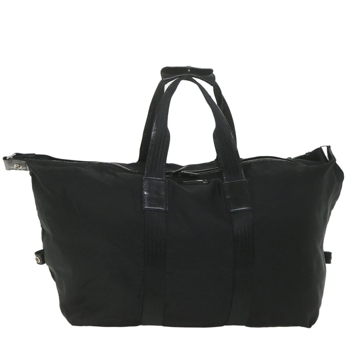 GUCCI Boston Bag Canvas 2way Black ti1360
