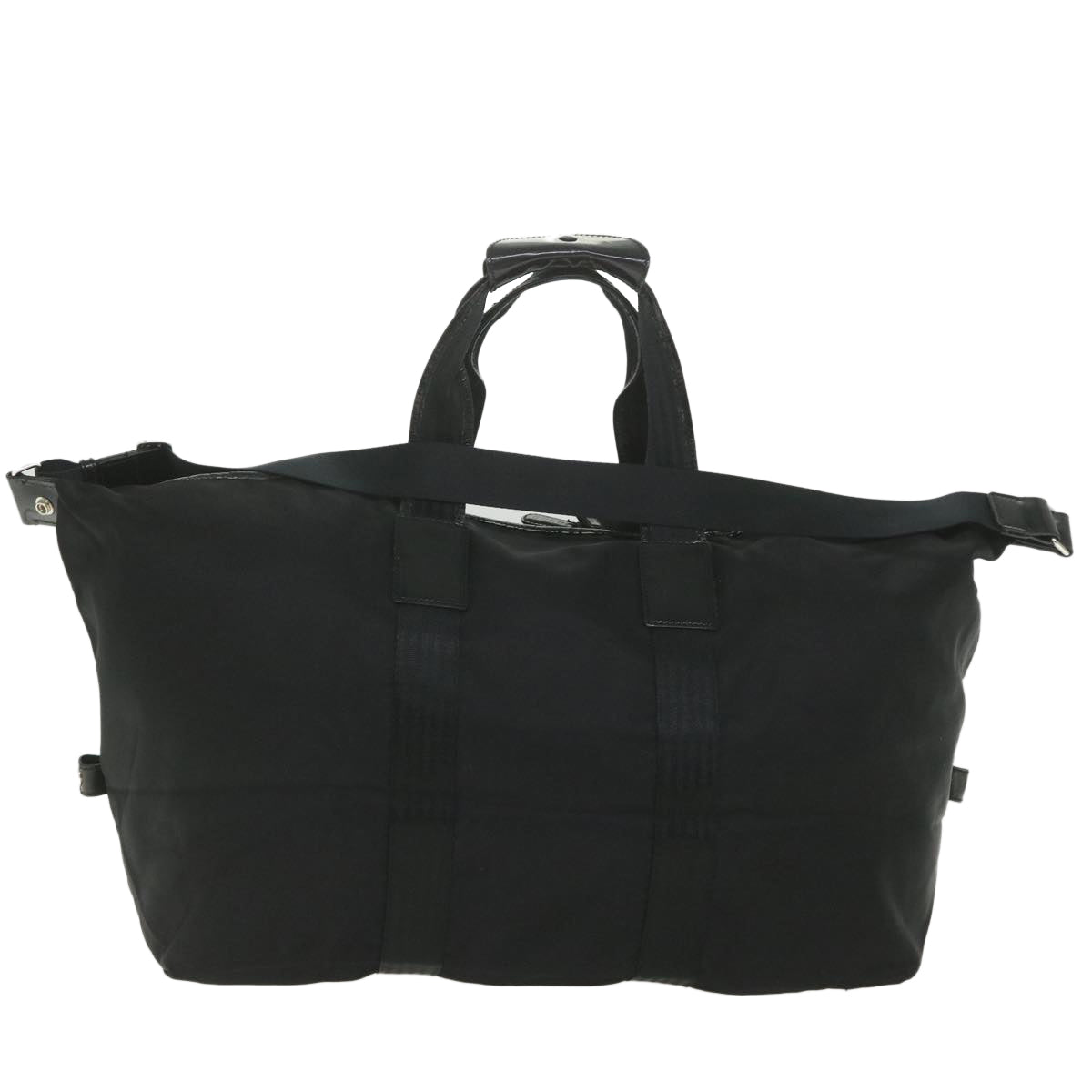 GUCCI Boston Bag Canvas 2way Black ti1360