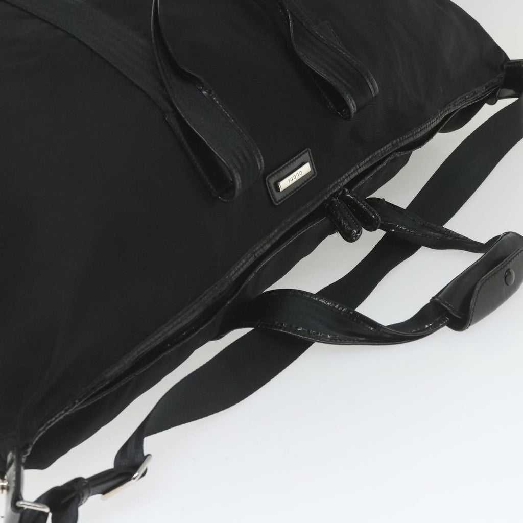 GUCCI Boston Bag Canvas 2way Black ti1360