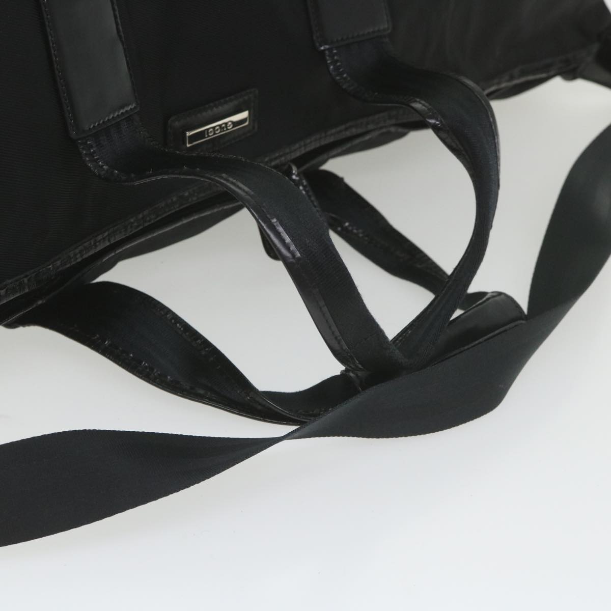 GUCCI Boston Bag Canvas 2way Black ti1360