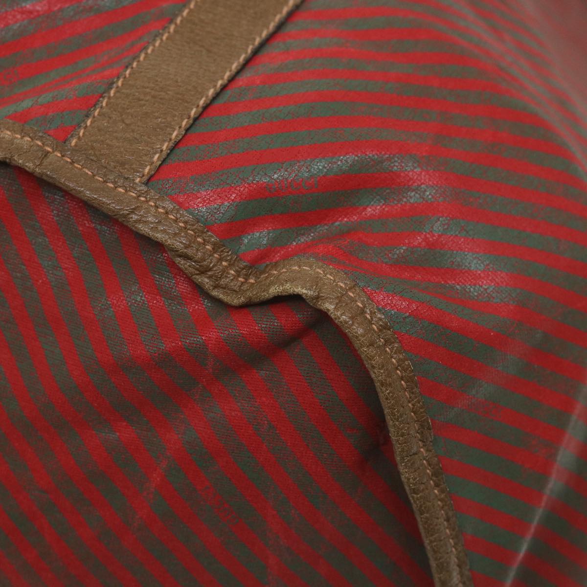 GUCCI Boston Bag Coated Canvas Red 89 19 001 ti1362