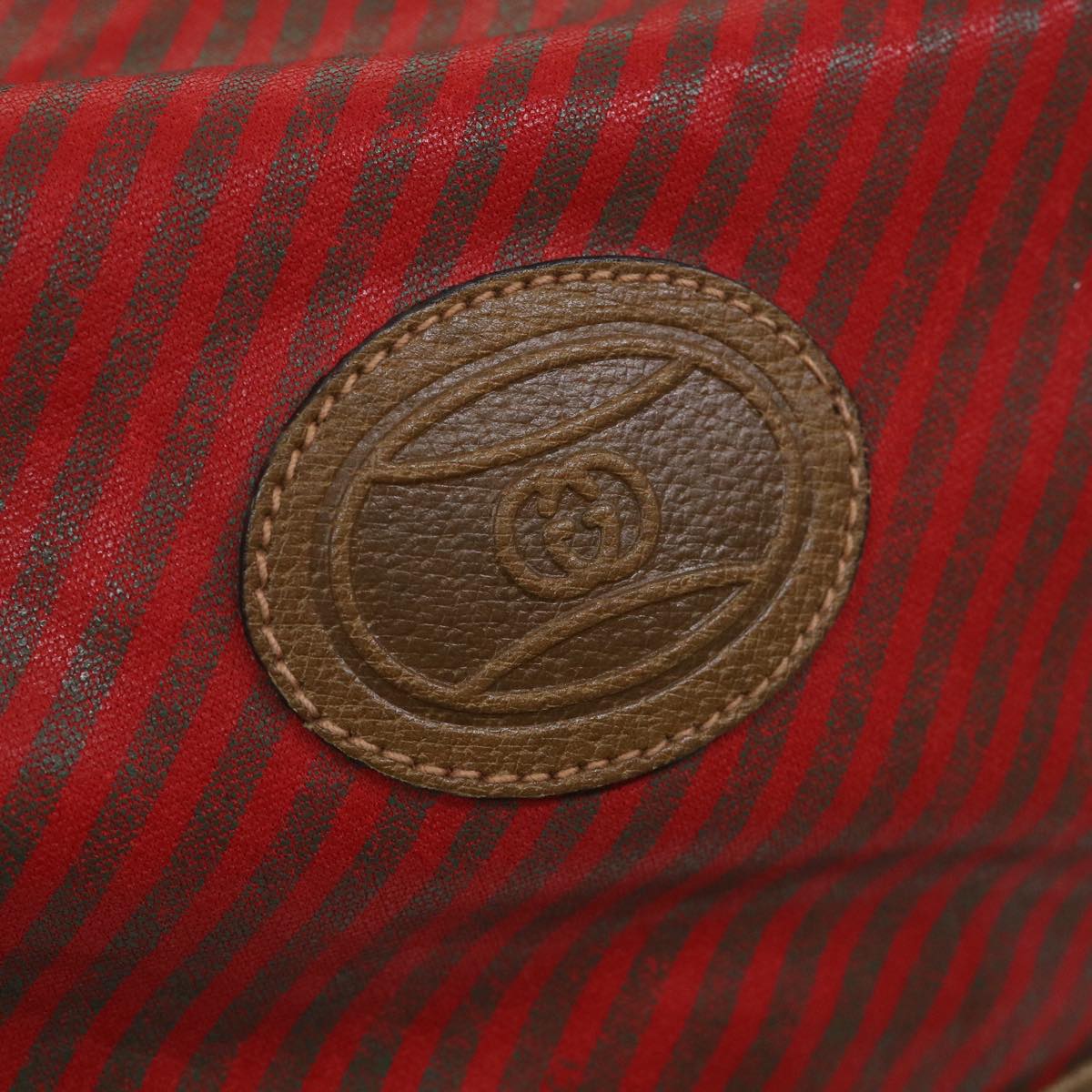 GUCCI Boston Bag Coated Canvas Red 89 19 001 ti1362