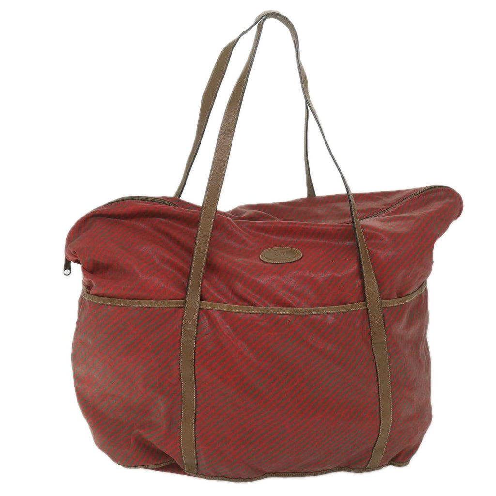 GUCCI Boston Bag Coated Canvas Red 89 19 001 ti1362