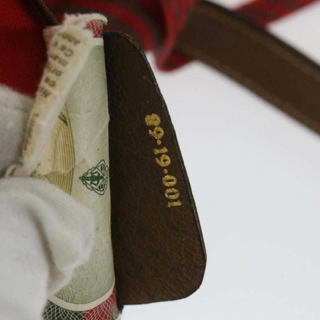 GUCCI Boston Bag Coated Canvas Red 89 19 001 ti1362