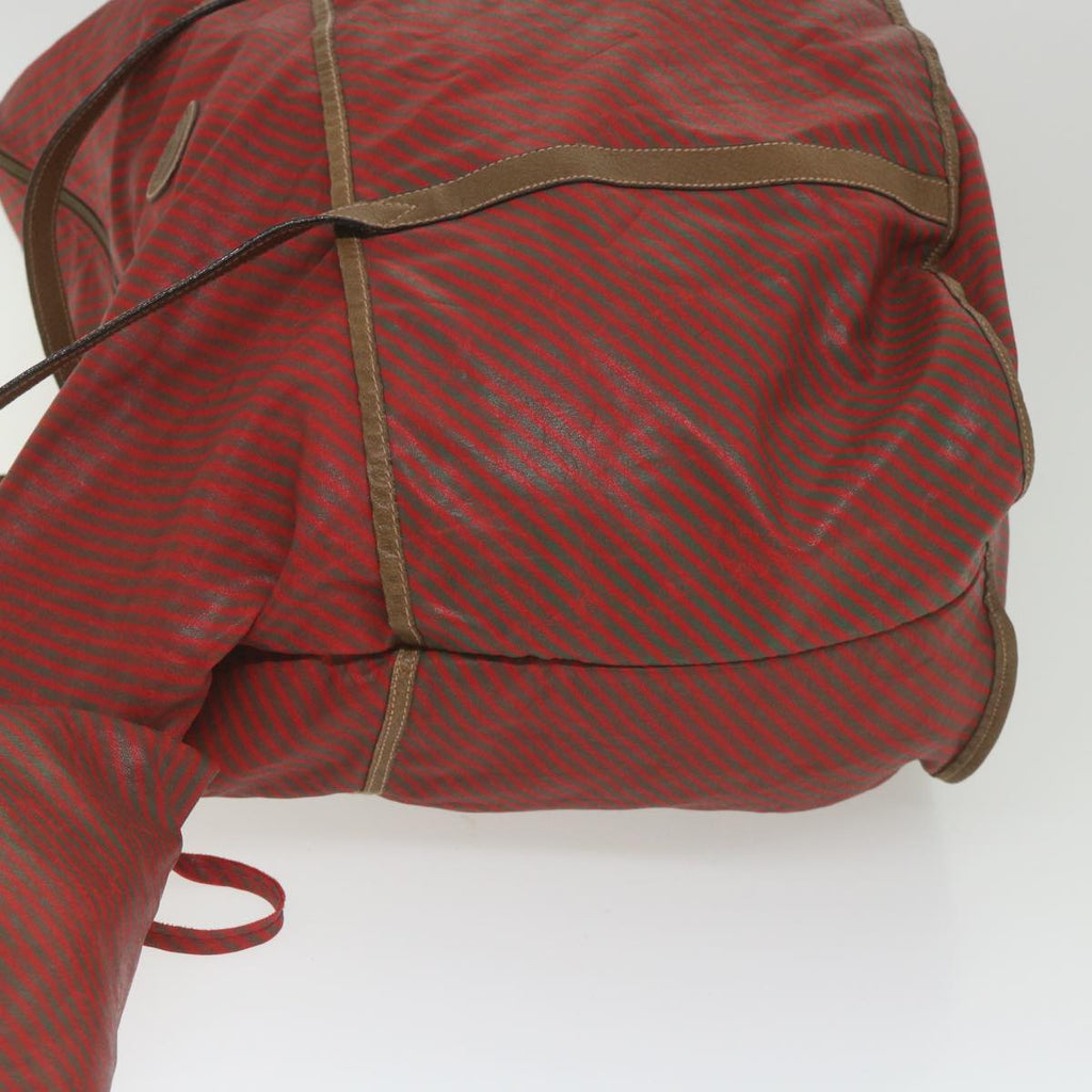 GUCCI Boston Bag Coated Canvas Red 89 19 001 ti1362