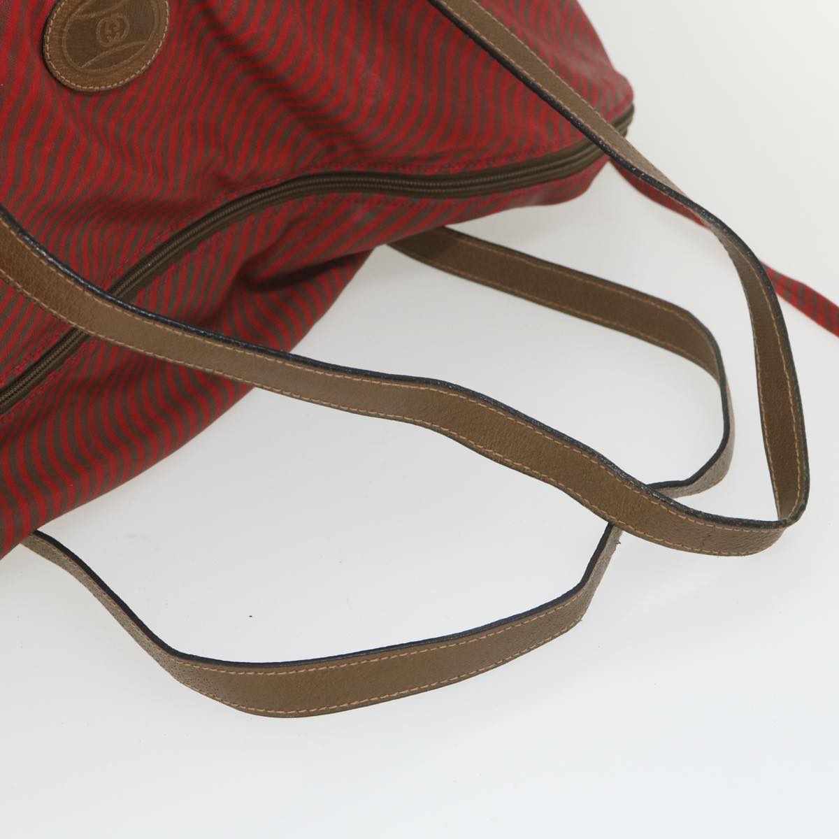 GUCCI Boston Bag Coated Canvas Red 89 19 001 ti1362