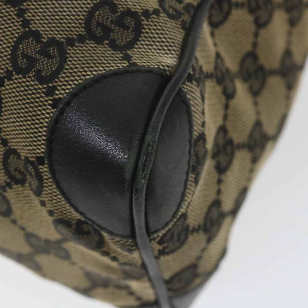 GUCCI GG Canvas Boston Bag Beige Navy 000 0851 ti1365