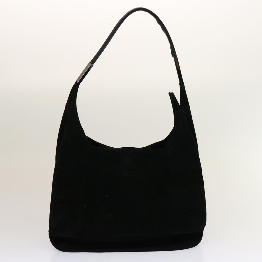 GUCCI Bamboo Shoulder Bag Suede Leather 3Set White Black Brown ti1672