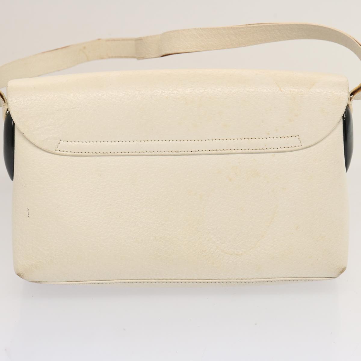 GUCCI Bamboo Shoulder Bag Suede Leather 3Set White Black Brown ti1672