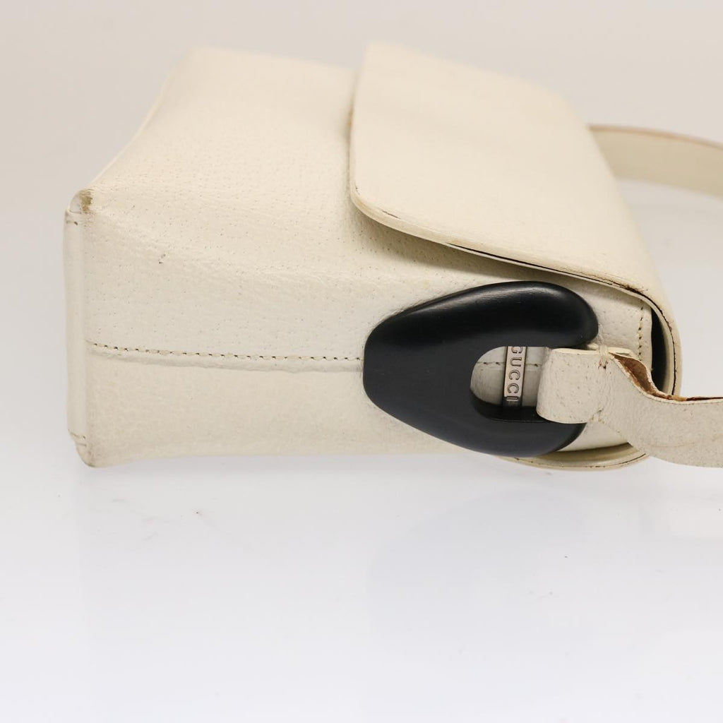 GUCCI Bamboo Shoulder Bag Suede Leather 3Set White Black Brown ti1672