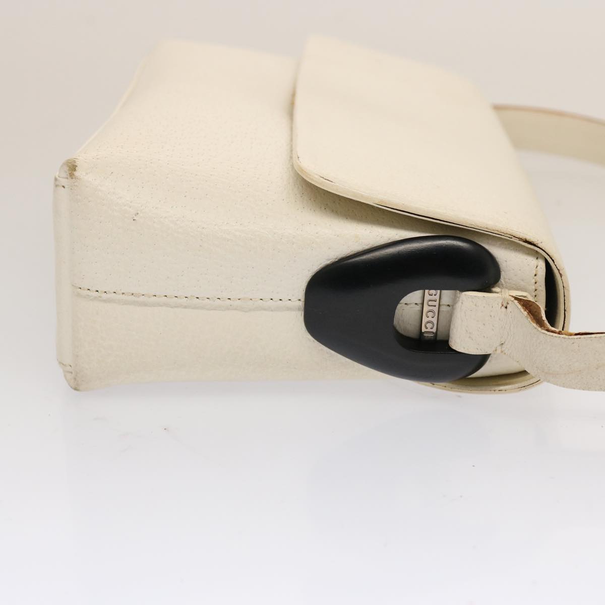 GUCCI Bamboo Shoulder Bag Suede Leather 3Set White Black Brown ti1672
