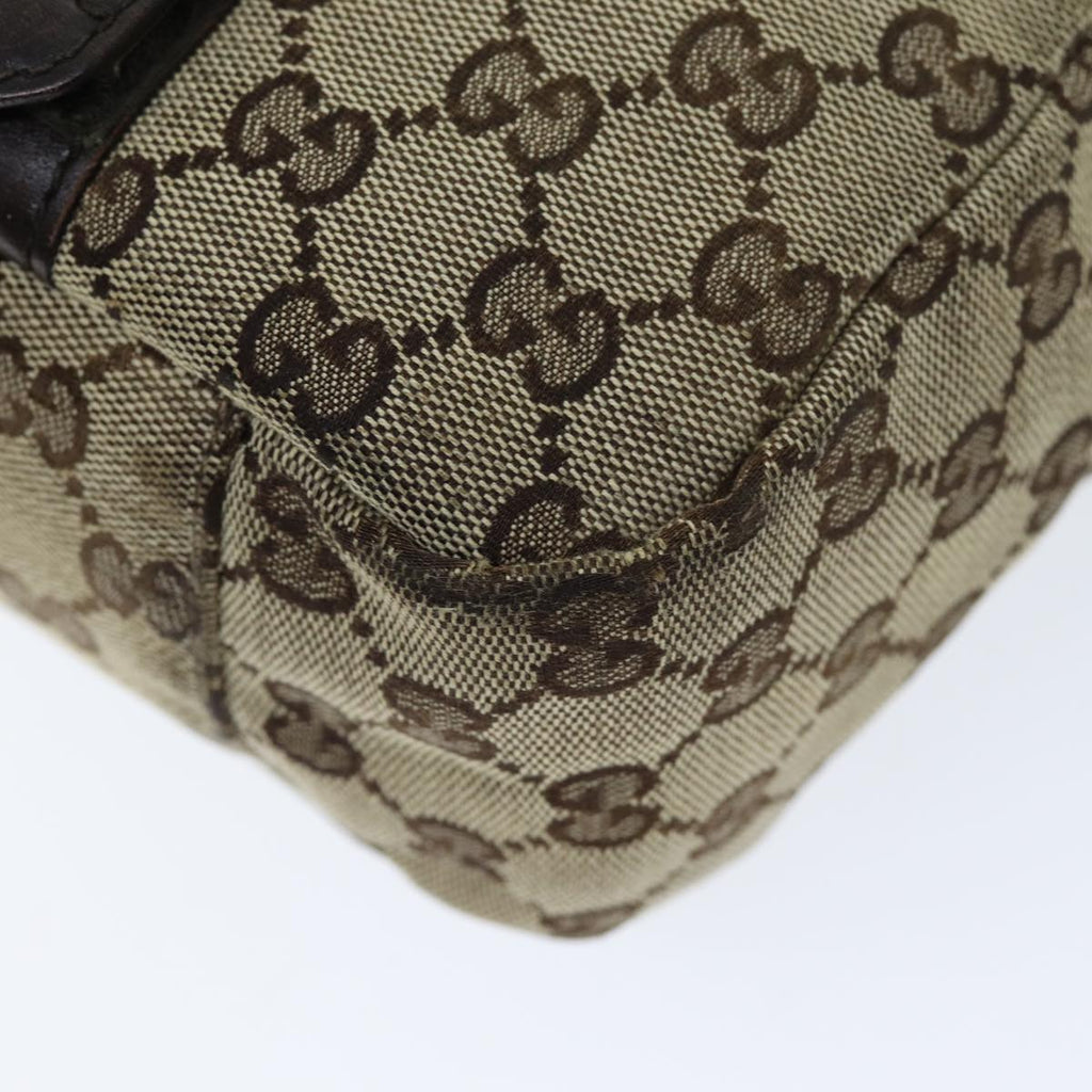 GUCCI GG Canvas Shoulder Bag Beige ti1673