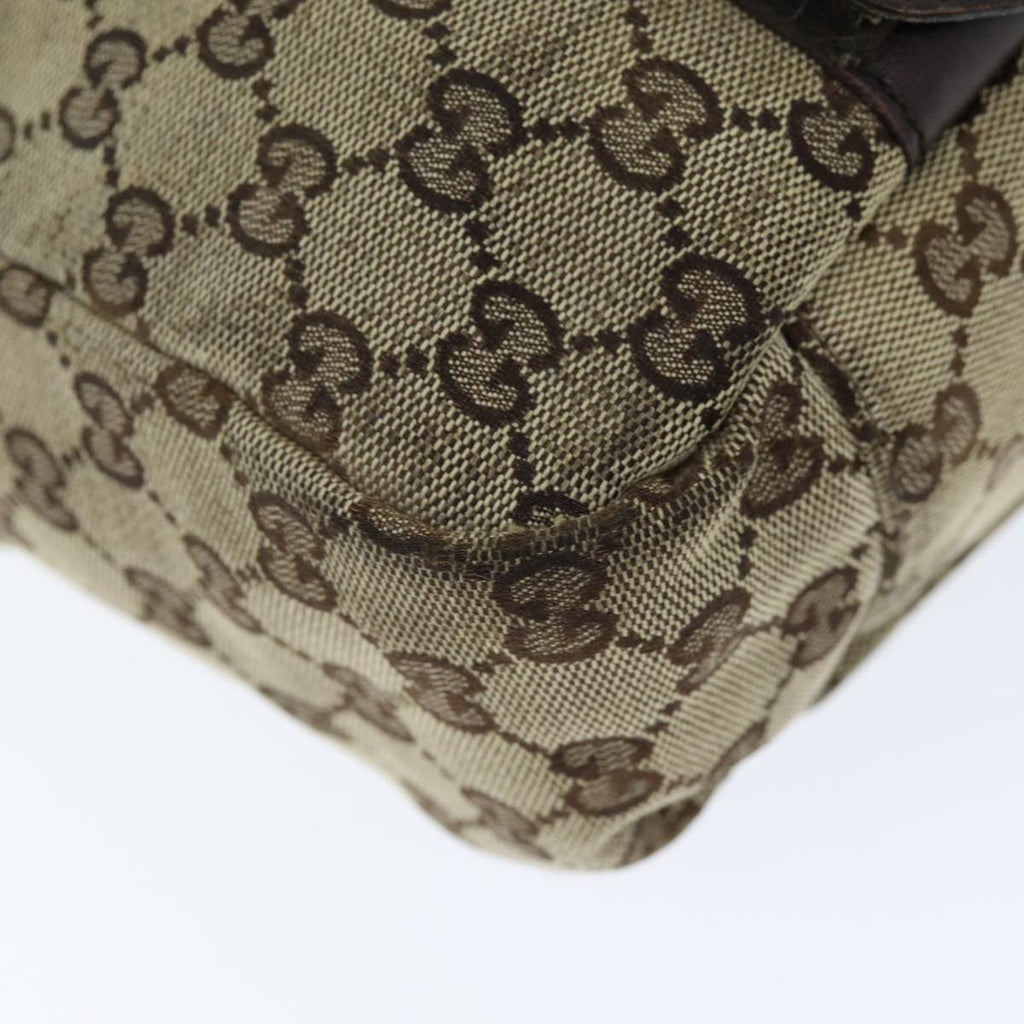 GUCCI GG Canvas Shoulder Bag Beige ti1673