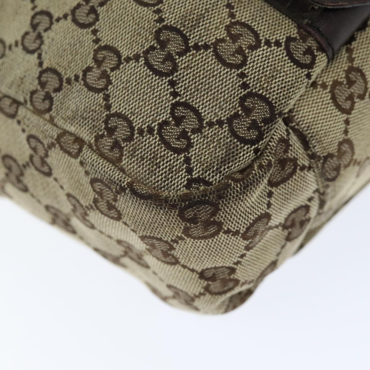 GUCCI GG Canvas Shoulder Bag Beige ti1673