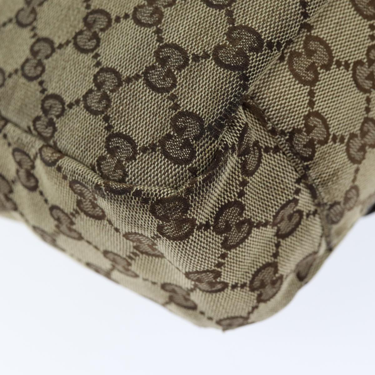 GUCCI GG Canvas Shoulder Bag Beige ti1673