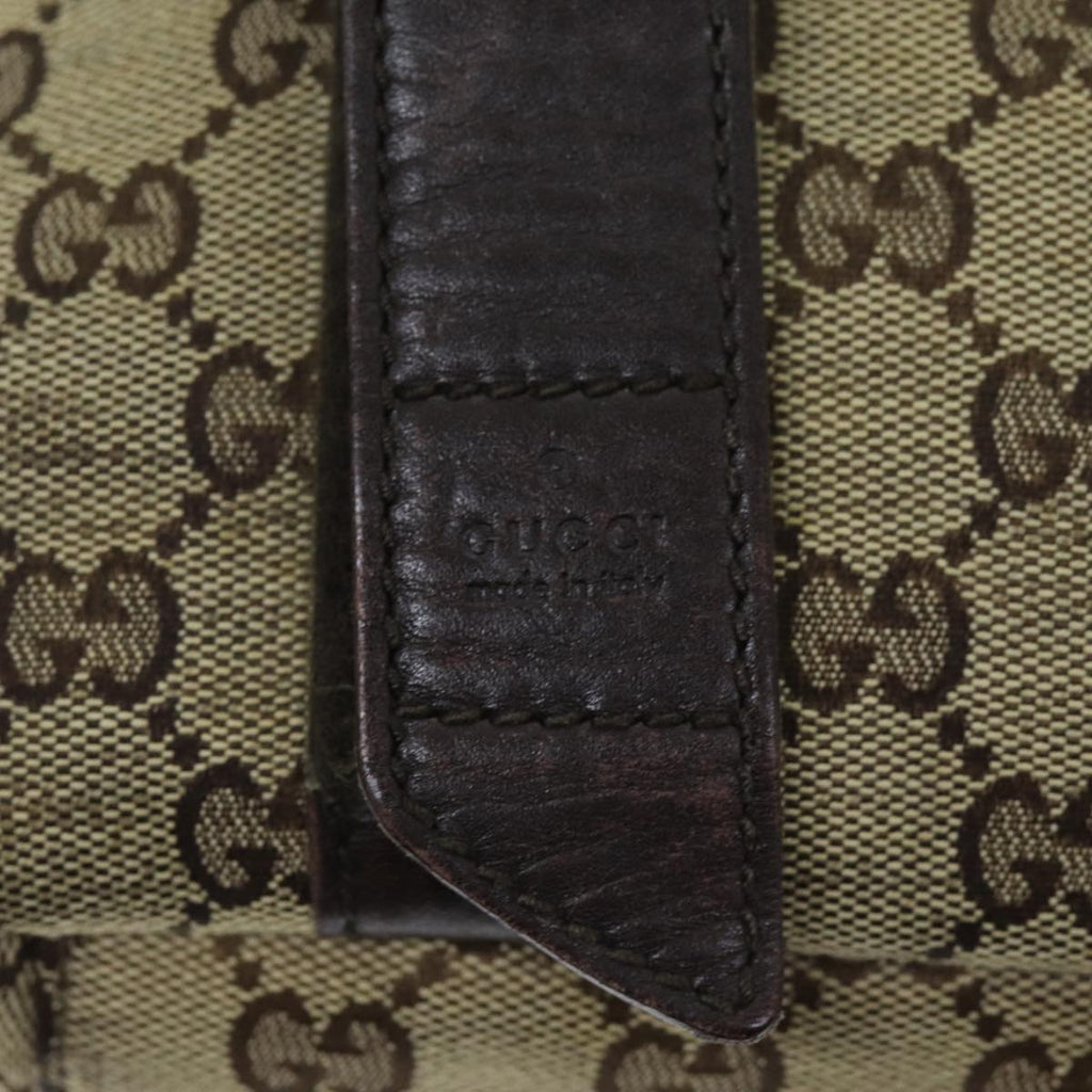 GUCCI GG Canvas Shoulder Bag Beige ti1673