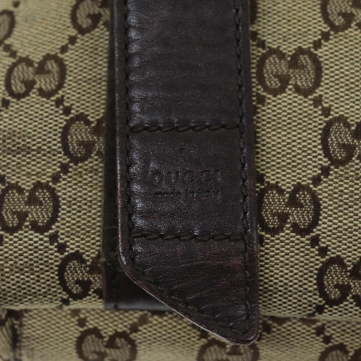 GUCCI GG Canvas Shoulder Bag Beige ti1673