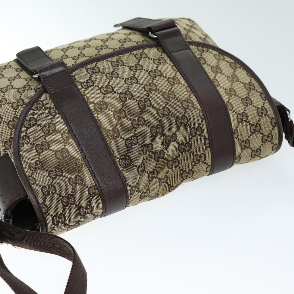 GUCCI GG Canvas Shoulder Bag Beige ti1673
