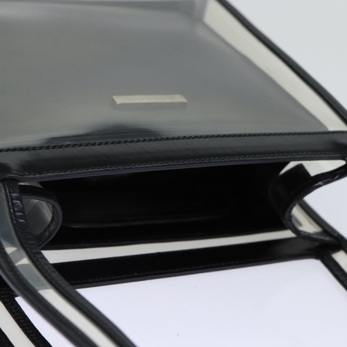 GUCCI Bamboo Shoulder Bag Vinyl Clear 001 2058 1774 5 ti1677