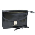 GUCCI Clutch Bag Enamel Black 018 122 1940 ti1679