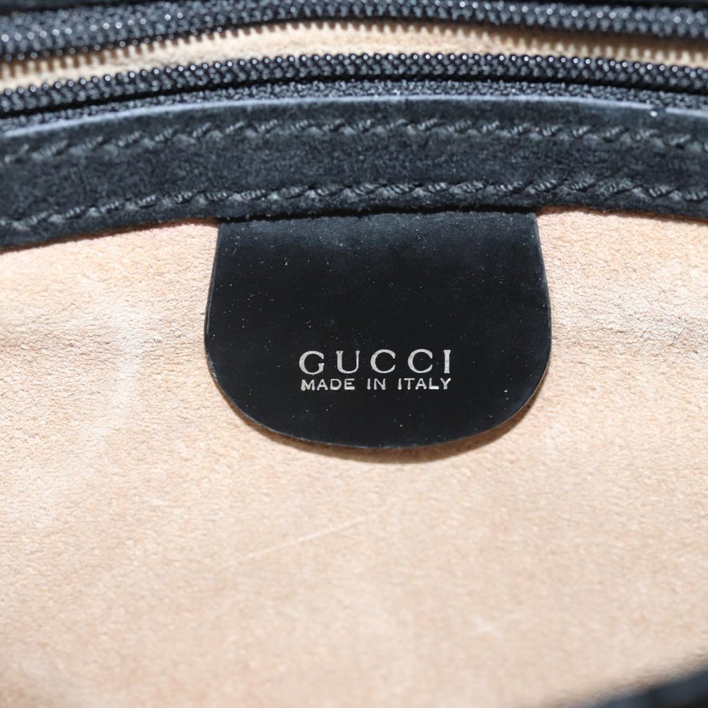 GUCCI Clutch Bag Enamel Black 018 122 1940 ti1679