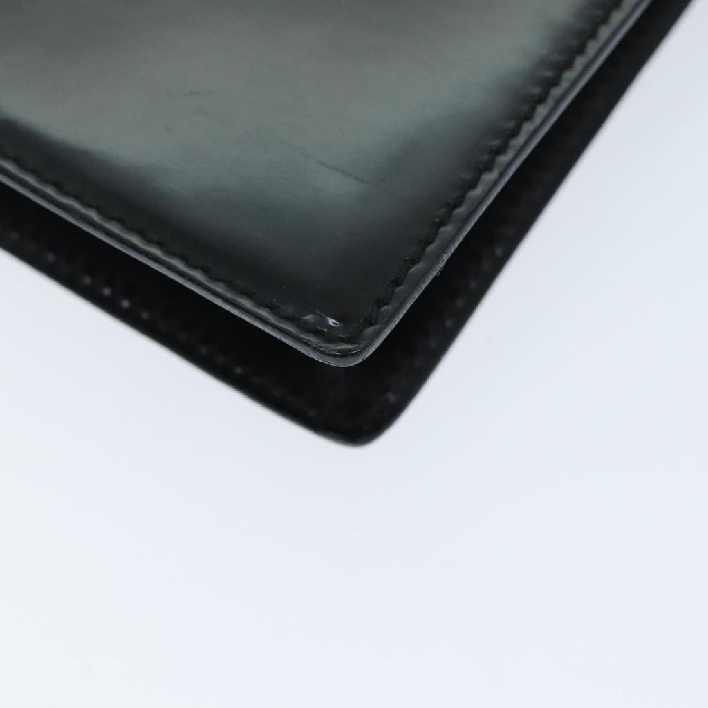 GUCCI Clutch Bag Enamel Black 018 122 1940 ti1679