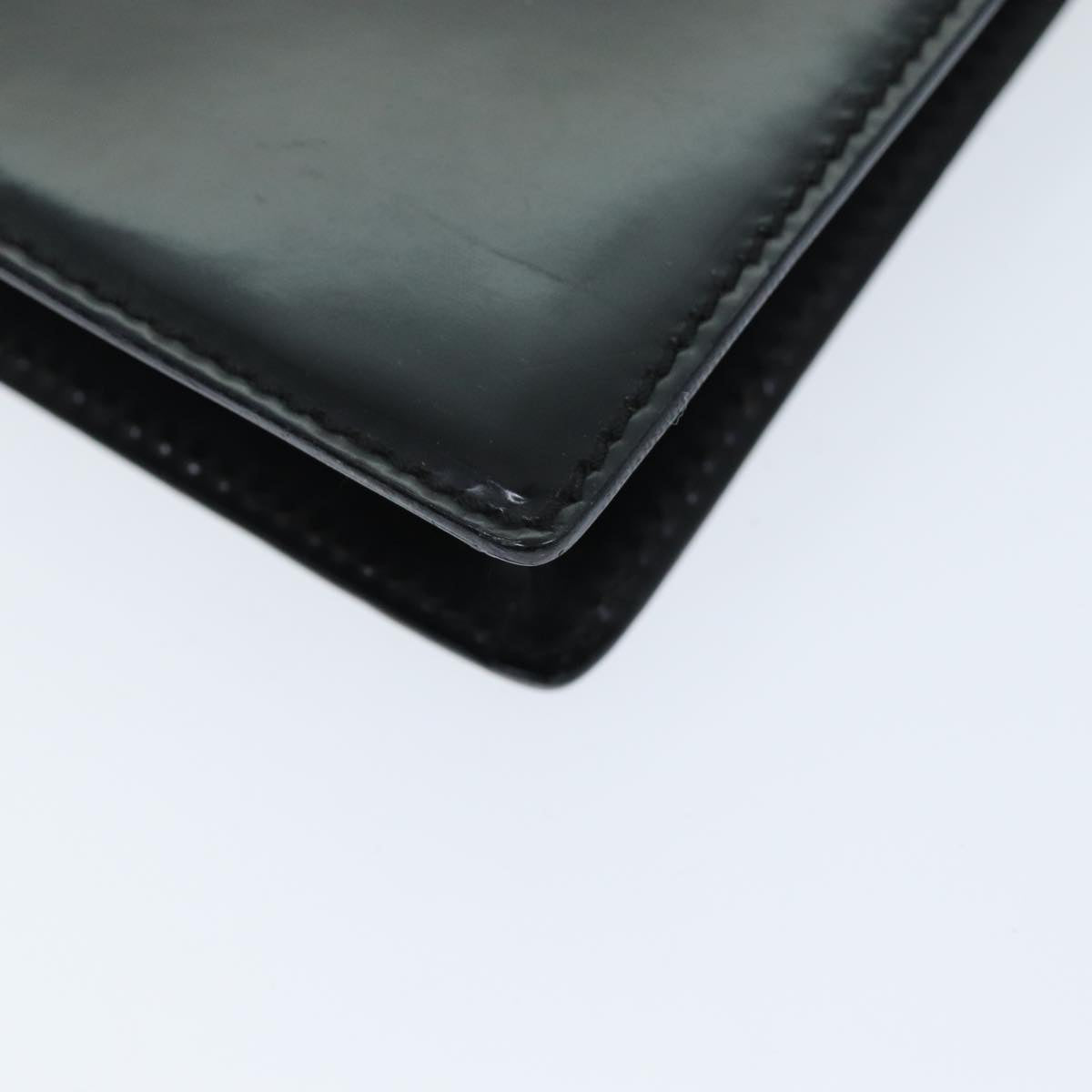GUCCI Clutch Bag Enamel Black 018 122 1940 ti1679