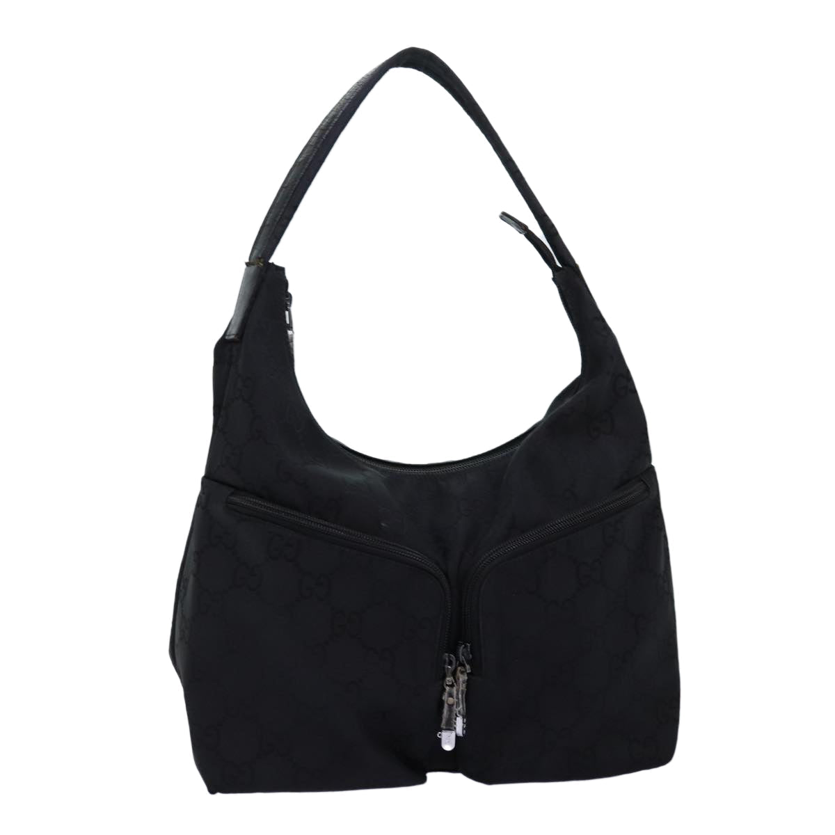 GUCCI GG Canvas Shoulder Bag Nylon Black ti1680