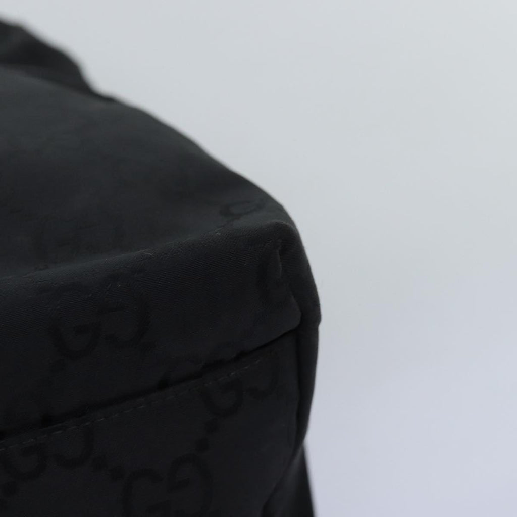 GUCCI GG Canvas Shoulder Bag Nylon Black ti1680