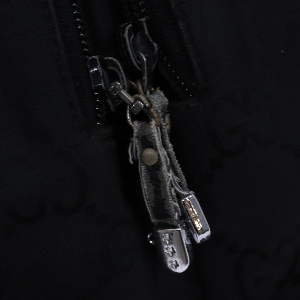 GUCCI GG Canvas Shoulder Bag Nylon Black ti1680