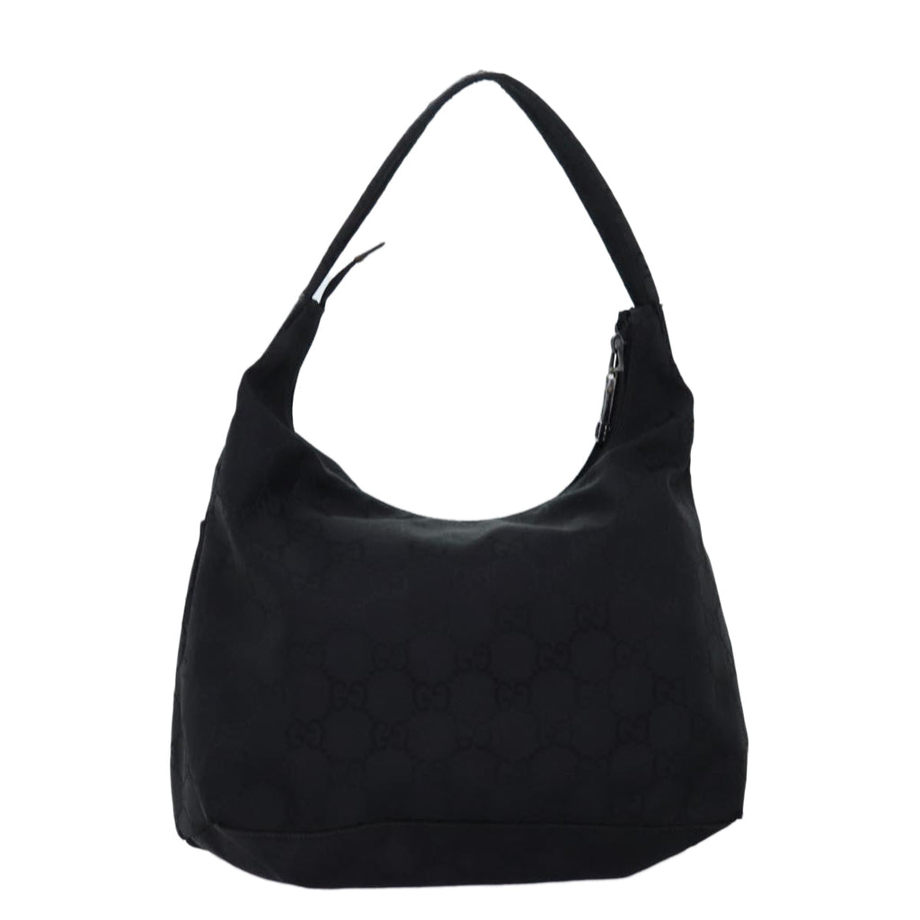 GUCCI GG Canvas Shoulder Bag Nylon Black ti1680