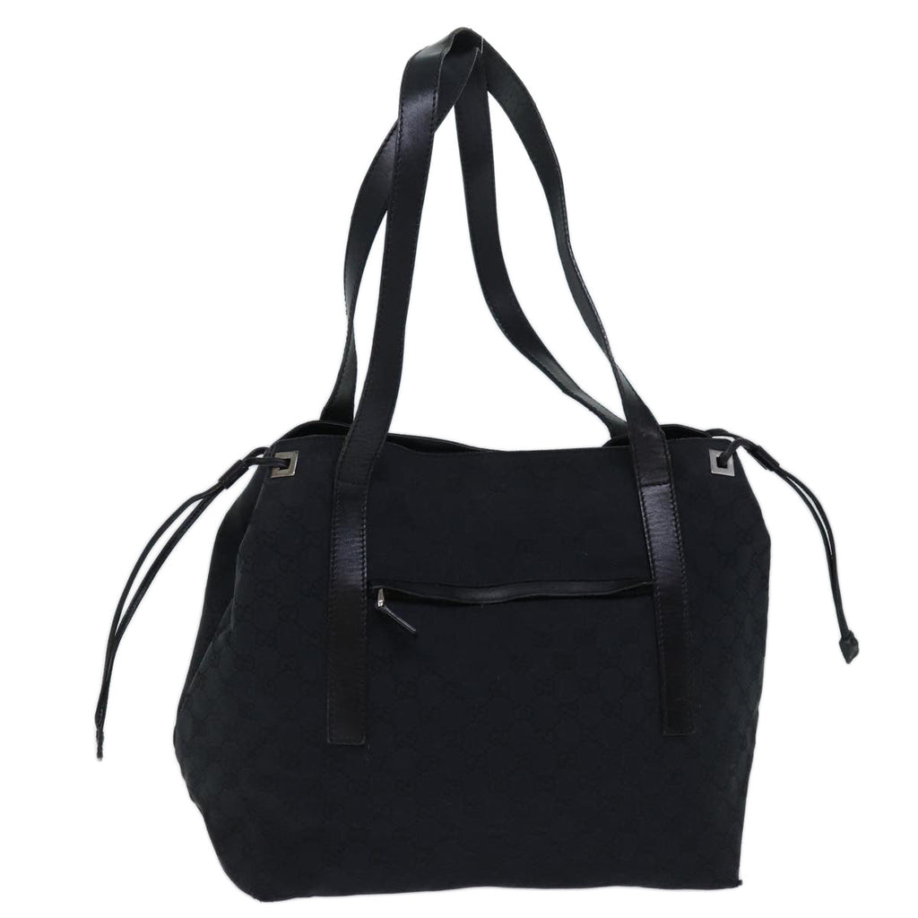 GUCCI GG Canvas Shoulder Bag Black ti1681