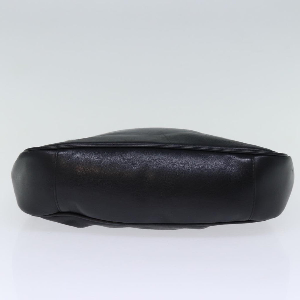 GUCCI Bamboo Hand Bag Leather Black 001 2113 1638 ti1685