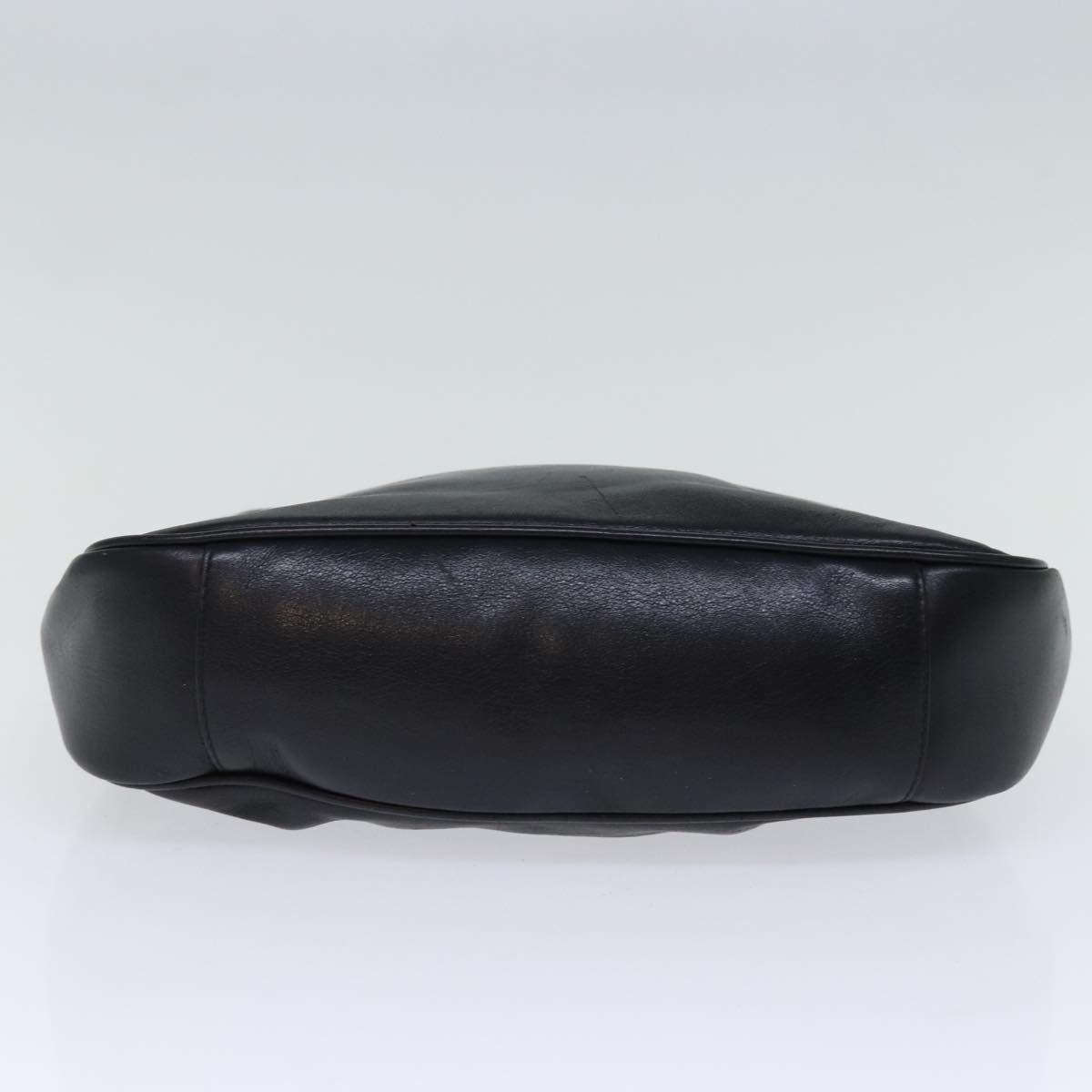 GUCCI Bamboo Hand Bag Leather Black 001 2113 1638 ti1685