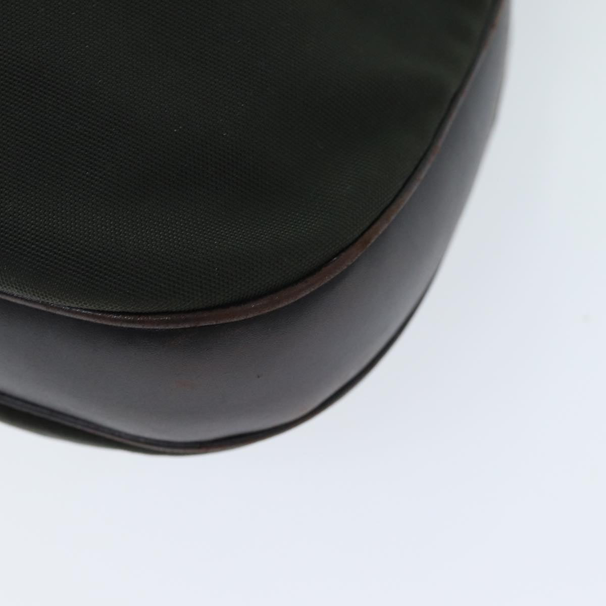 GUCCI Shoulder Bag Nylon Leather Khaki 001 3341 ti1688