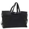 GUCCI GG Canvas Hand Bag Black ti1692