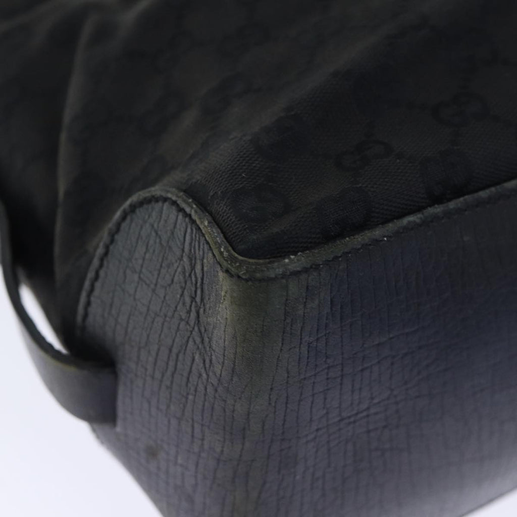 GUCCI GG Canvas Hand Bag Black ti1692