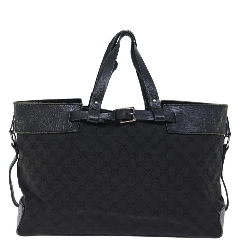 GUCCI GG Canvas Hand Bag Black ti1692