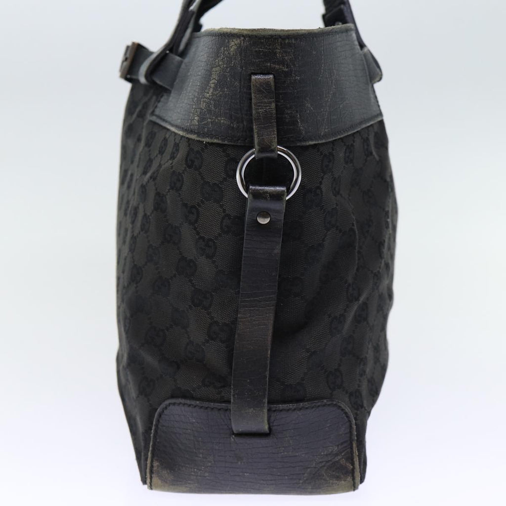 GUCCI GG Canvas Hand Bag Black ti1692