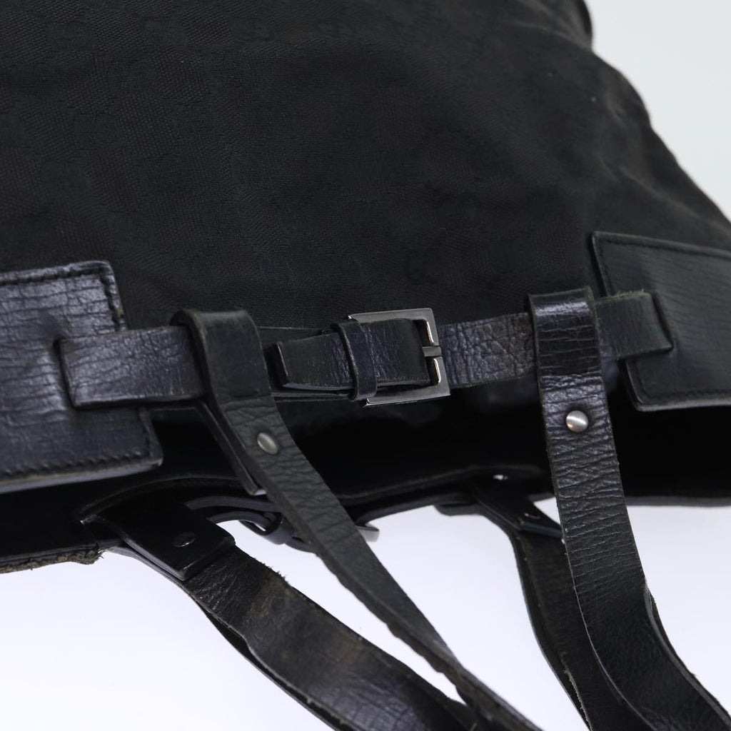 GUCCI GG Canvas Hand Bag Black ti1692