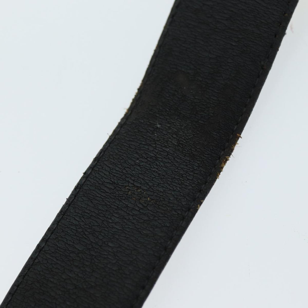 GUCCI Belt Leather 26.4""-28.7"" Black ti1727