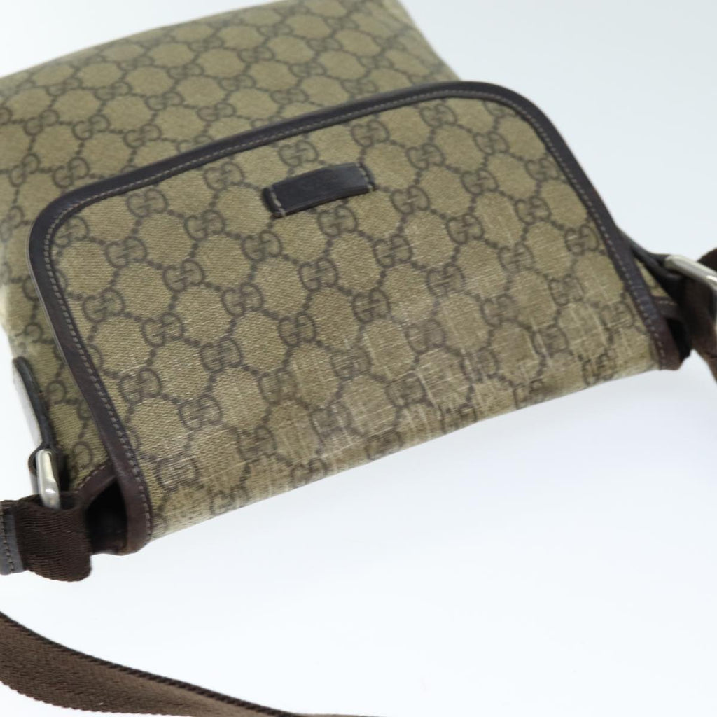 GUCCI GG Canvas Shoulder Bag Coated Canvas Beige ti1728