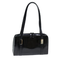 GUCCI Shoulder Bag Enamel Black ti1748