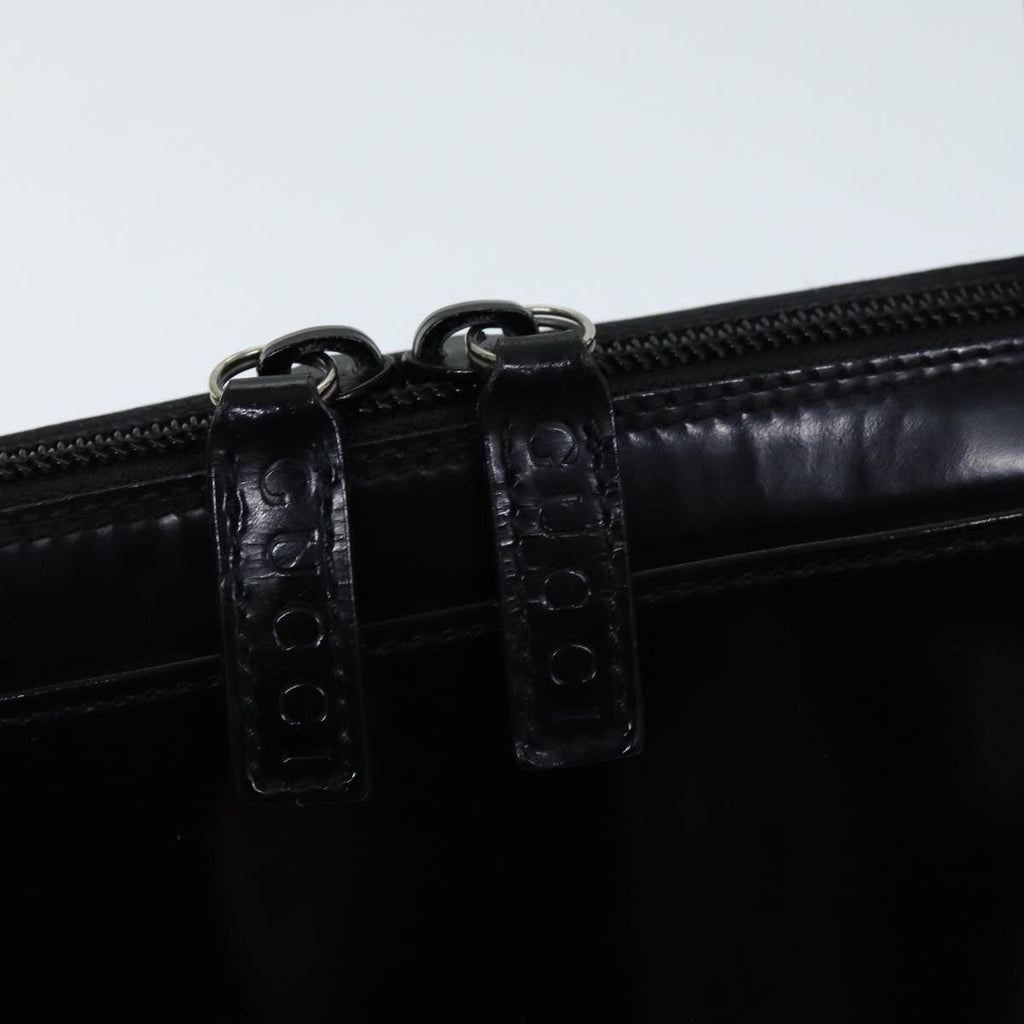 GUCCI Shoulder Bag Enamel Black ti1748