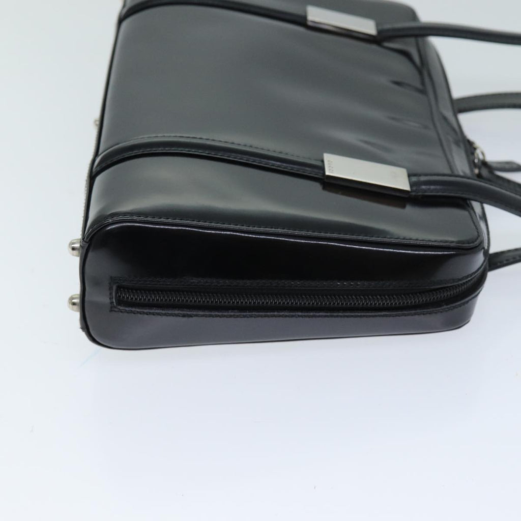 GUCCI Shoulder Bag Enamel Black ti1748